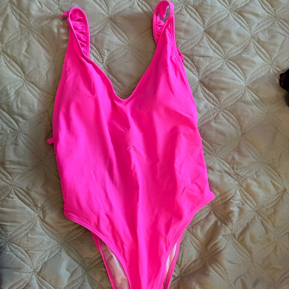 Cheeky neon pink one piece